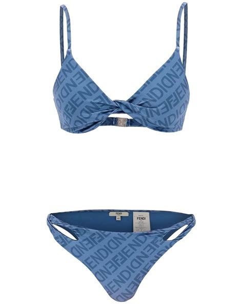 blue fendi swimsuit|bikini fendi fascia.